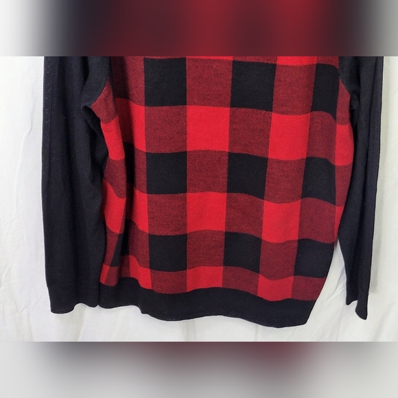 Club Room Mens 3XL Crew Neck Merino Wool Blend Plaid Sweater NWT - Picture 4 of 10